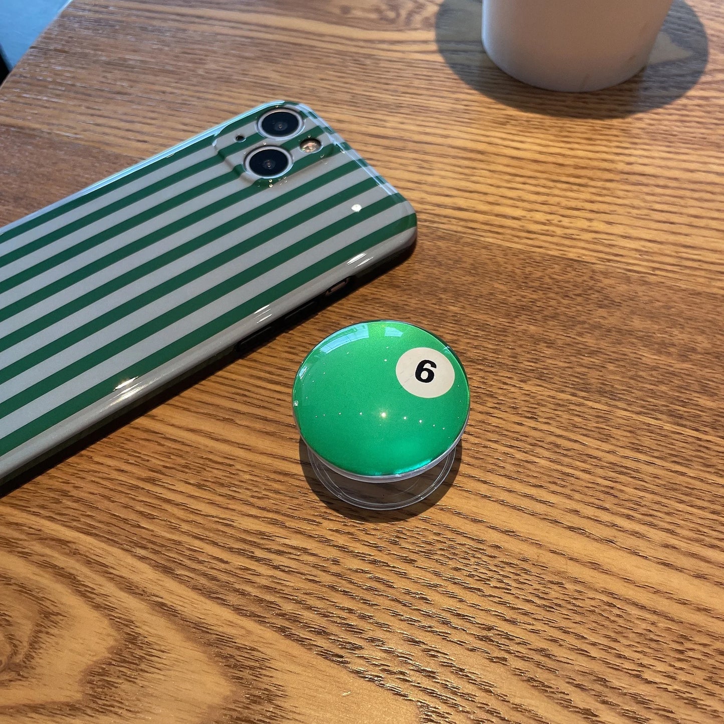 Crystal Billiards Ball Pop Grip