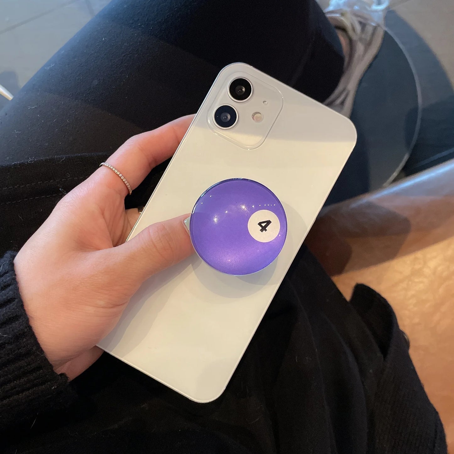 Crystal Billiards Ball Pop Grip