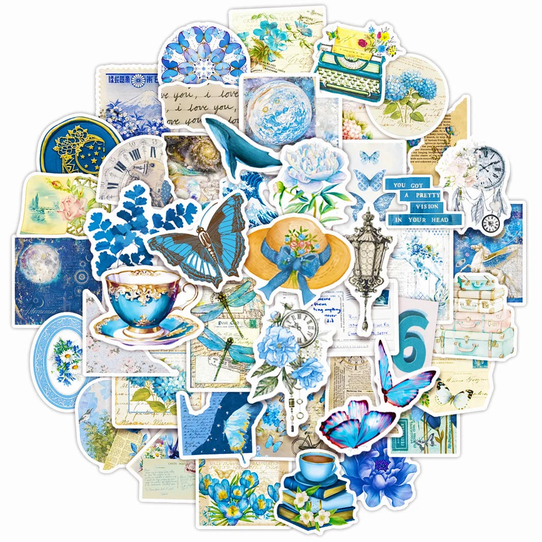Aesthetic Blue Stickers
