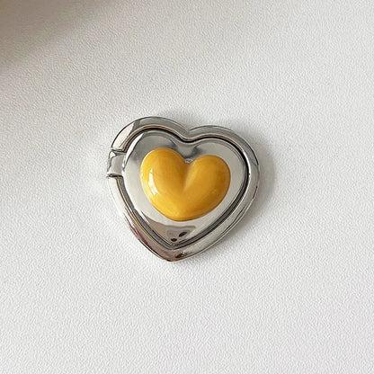 Metal Heart Pop Grip Ring