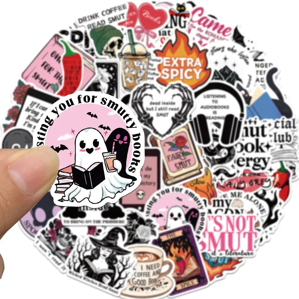 Gothic Dark Romance Bookish Stickers