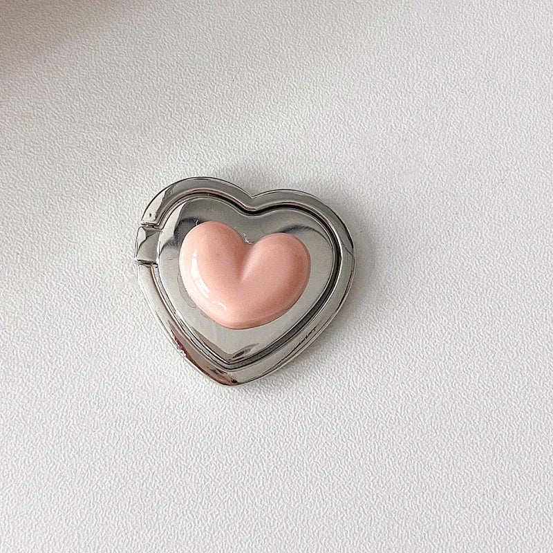 Metal Heart Pop Grip Ring