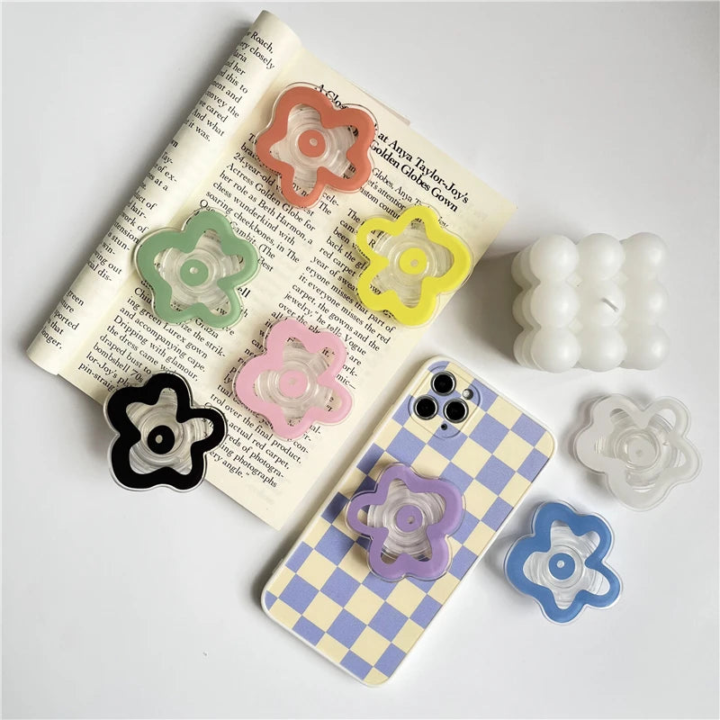 Clear Floral Pop Grip