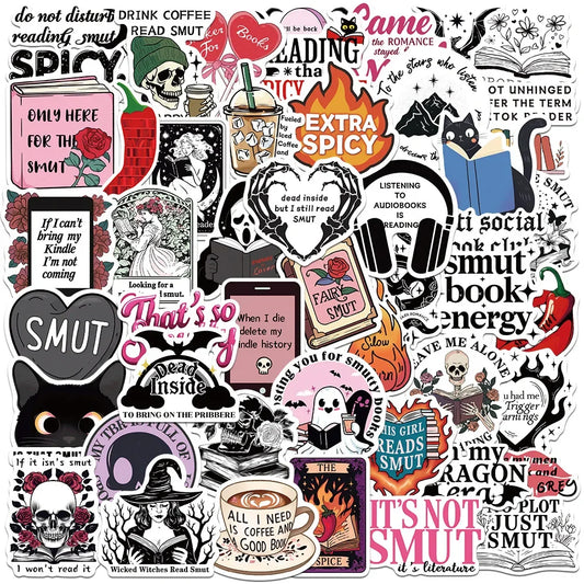 Gothic Dark Romance Bookish Stickers