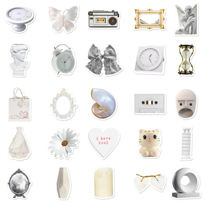 White Aesthetic Stickers