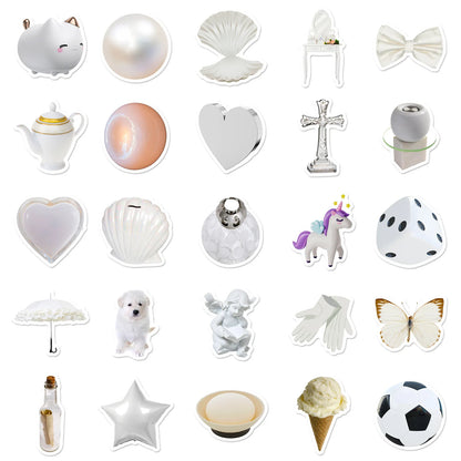 White Aesthetic Stickers