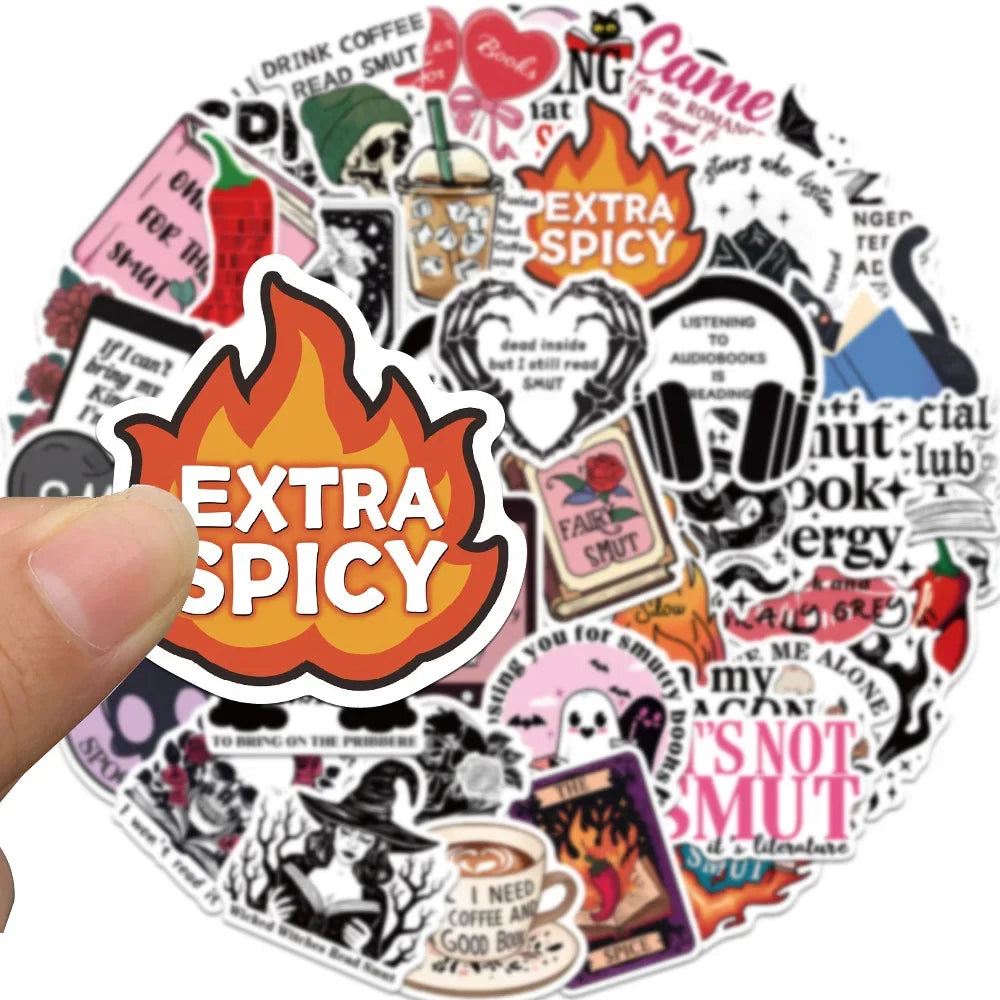 Gothic Dark Romance Bookish Stickers