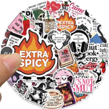 Gothic Dark Romance Bookish Stickers