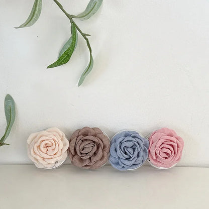 Fabric Camellia Flower Pop Grip