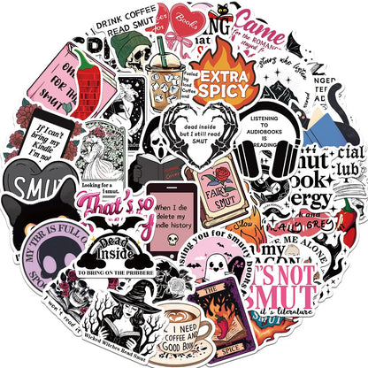 Gothic Dark Romance Bookish Stickers