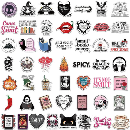 Gothic Dark Romance Bookish Stickers