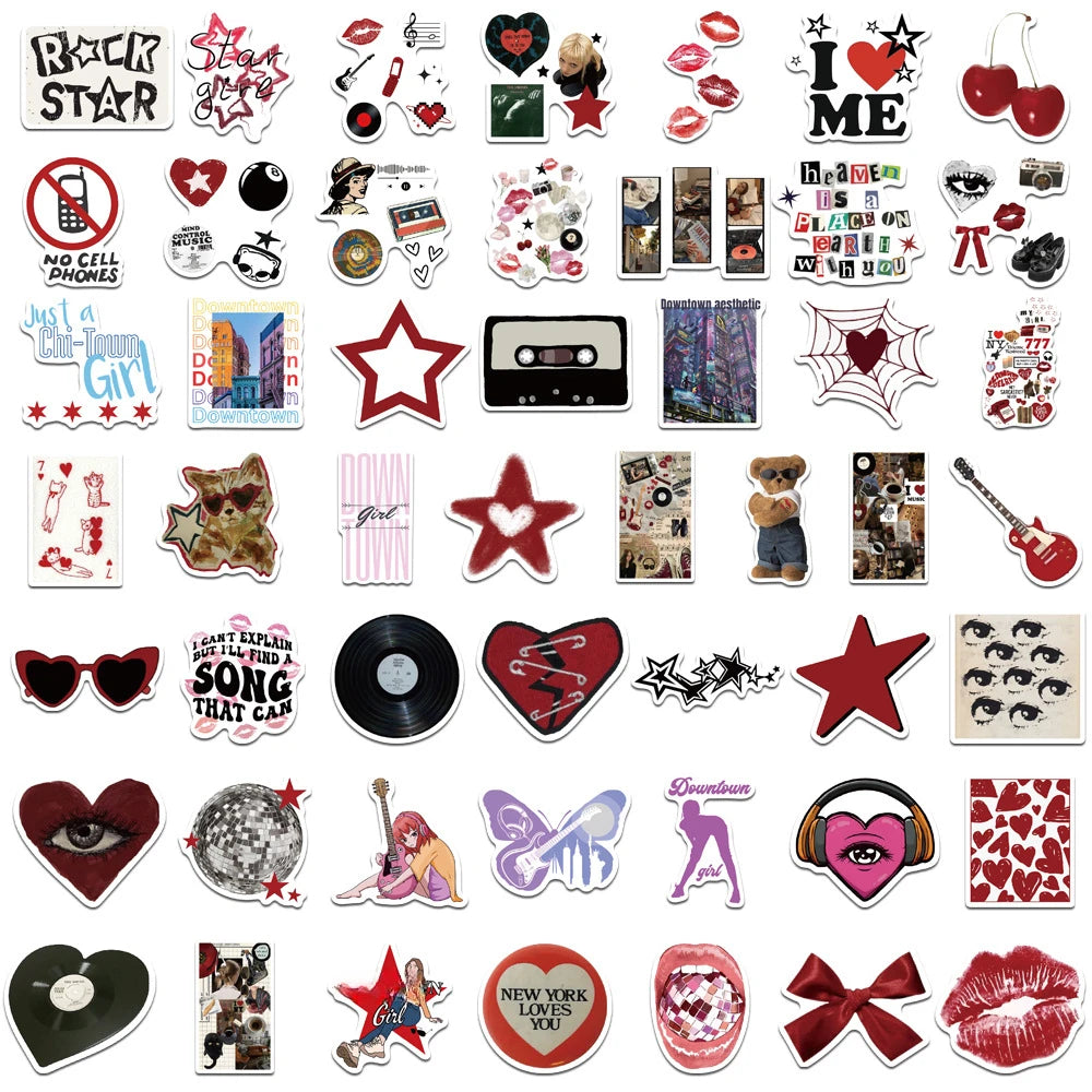 Downtown Retro Stickers