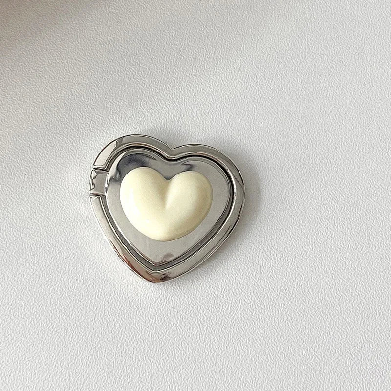 Metal Heart Pop Grip Ring