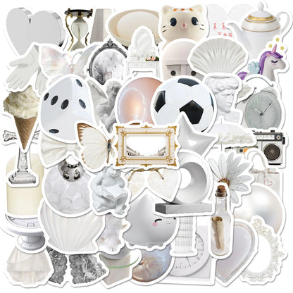 White Aesthetic Stickers