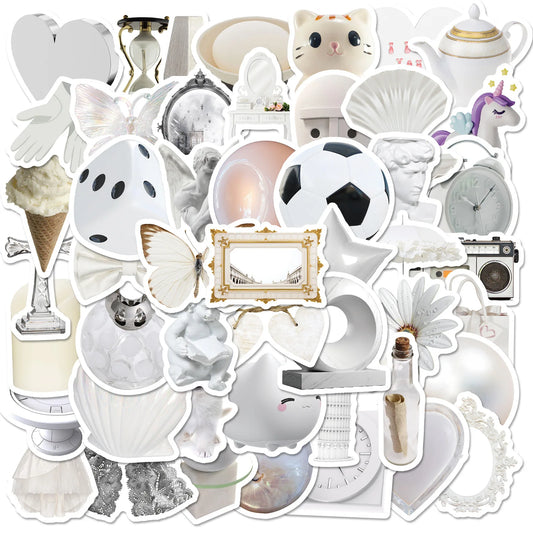 White Aesthetic Stickers