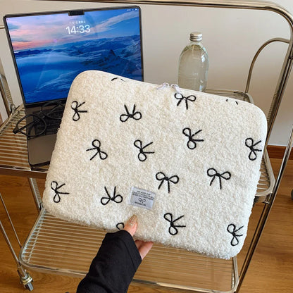 Soft Bow Tablet and Laptop Bag