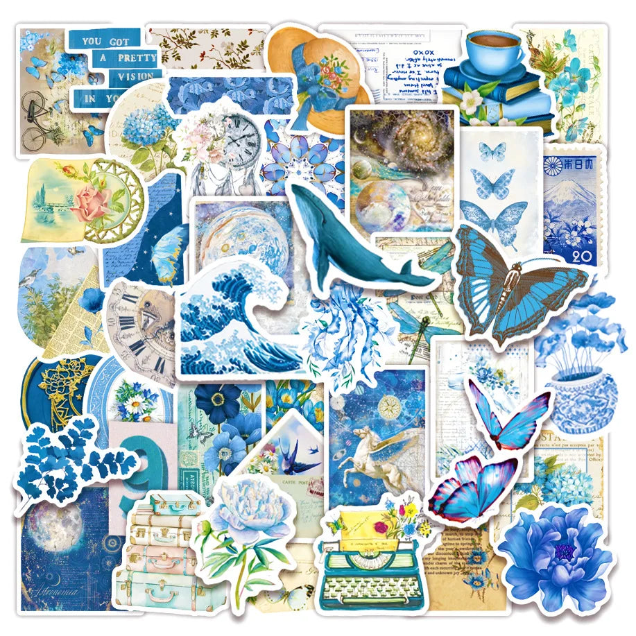 Aesthetic Blue Stickers