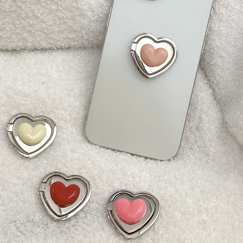 Metal Heart Pop Grip Ring