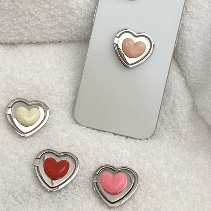 Metal Heart Pop Grip Ring